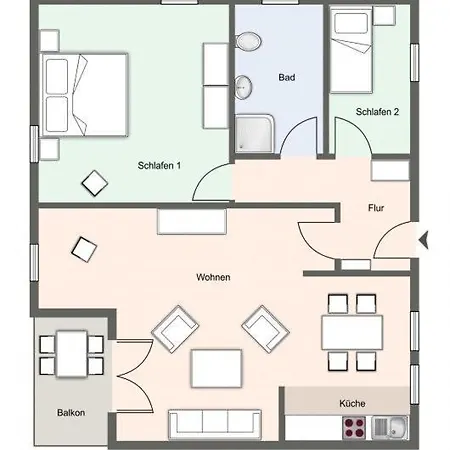 Appartementanlage Am Appartementanlage Am Leuchtfeuer - 16 * Brösum